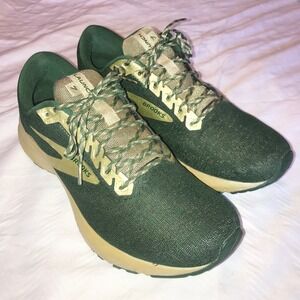 Brooks Launch 7 Running Shoes Womens 10.5 Green Gold 1203221B332 Sneaker